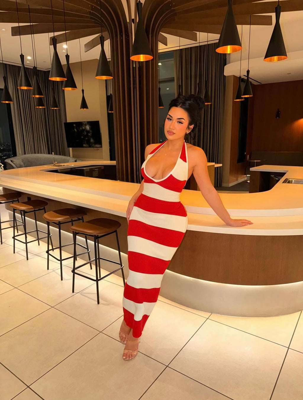 SWEETEST ATTRACTION KNIT MAXI DRESS