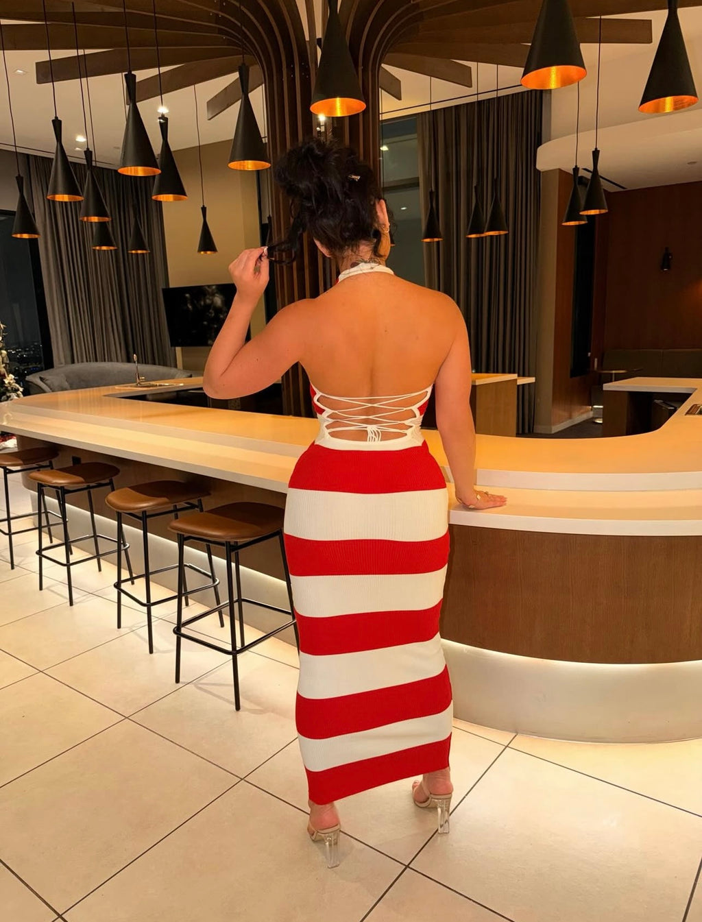 SWEETEST ATTRACTION KNIT MAXI DRESS