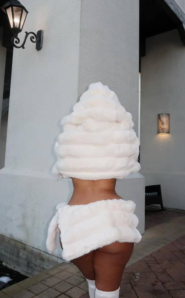 Luxe Fur Coat & Skirt Set