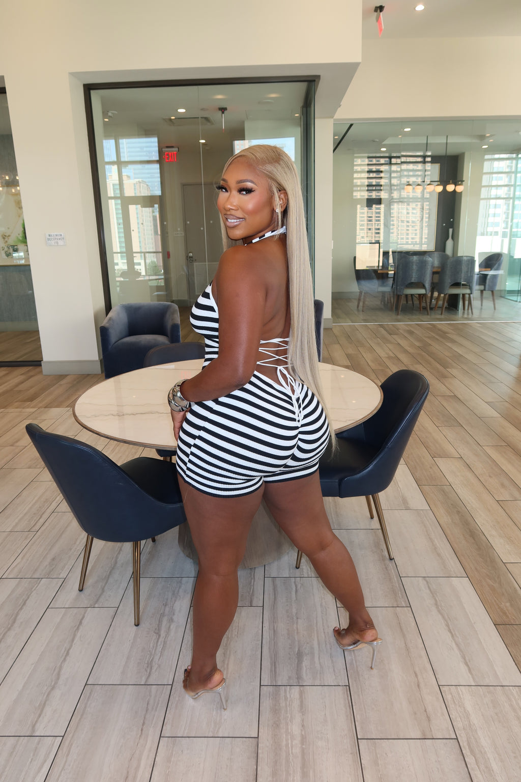 BOLD & CUTESY KNIT ROMPER