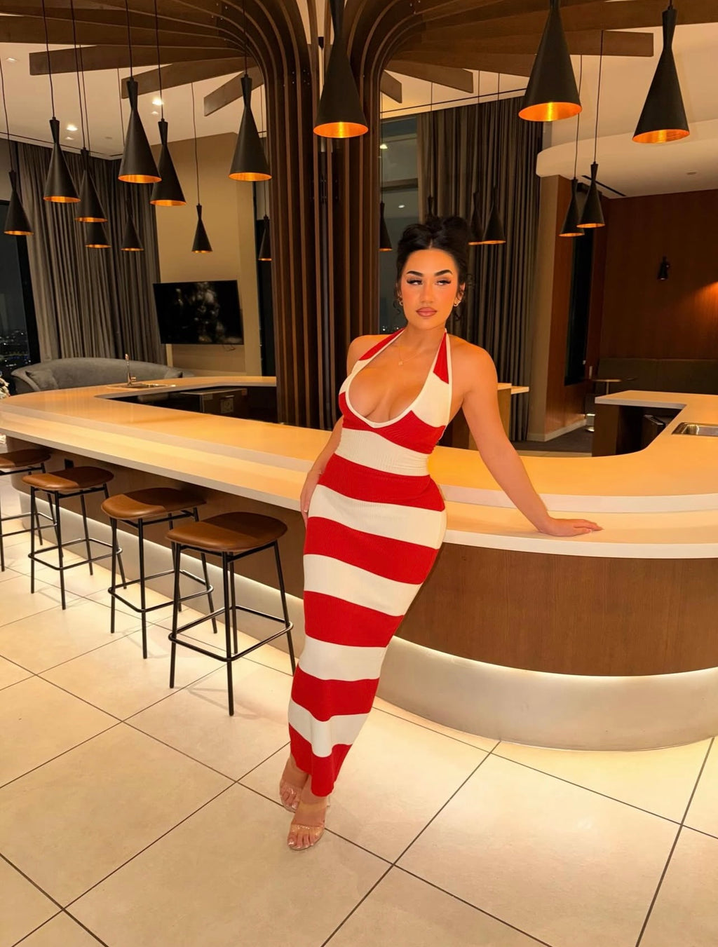 SWEETEST ATTRACTION KNIT MAXI DRESS